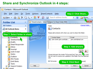 ShareContacts for Outlook screenshot